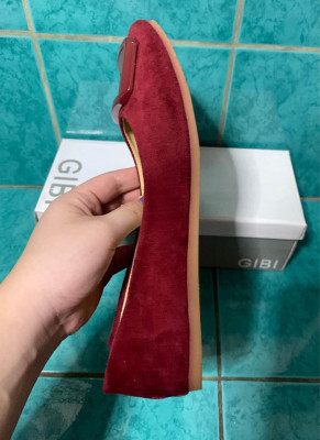 GIBI MAROON DOLL SHOES