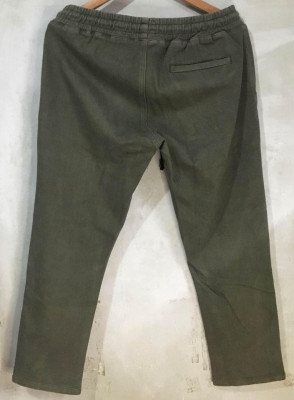 Ankle Pants Cotton Army Green Medium 32-34
