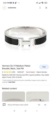 Hermes Clic Clac Barcelet