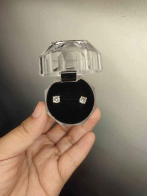 Moissanite Diamond Stud Earrings