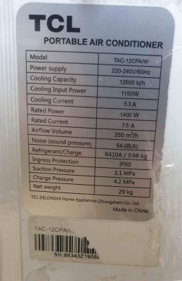 TCL Portable aircon 2nd hand