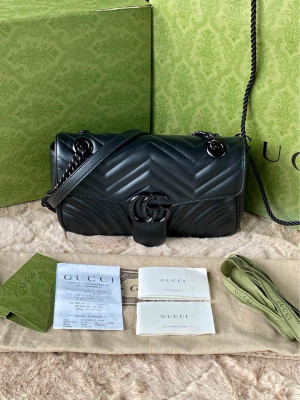 Gucci Marmont Small Black Hardware New Model