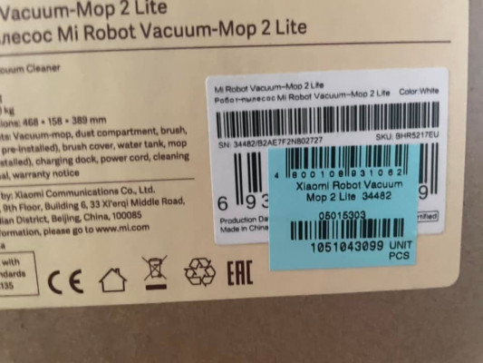 Xiaomi Mop 2 Lite Mi Robot Vacuum