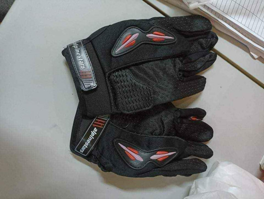 Carbon Fiber Motorbike Racing Gloves Full Size MEDIUM LARGE XL