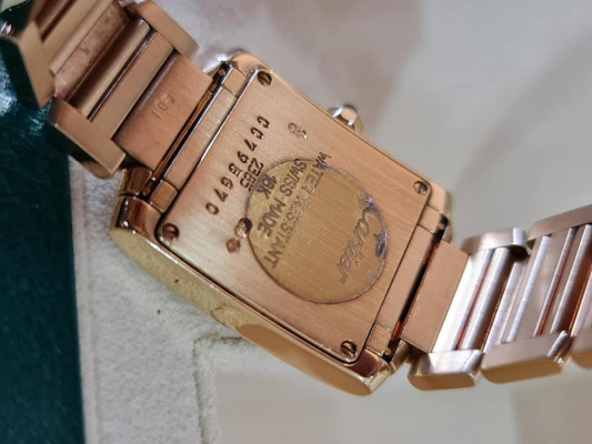 Cartier ladies Tank Solid gold 18k