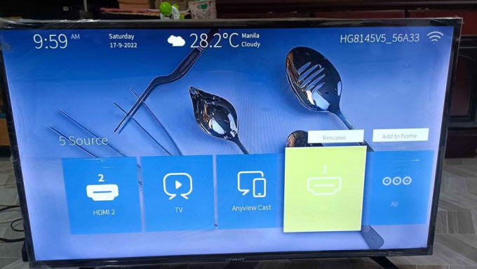 40 inch Devant smart tv for sale