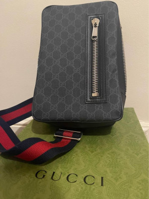 Gucci Black Sling Backpack