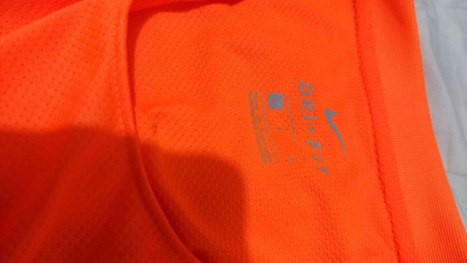 Nike dri-fit jersey neon orange glow