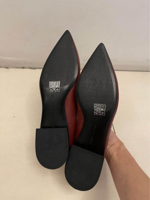Rush Sale!!! Charles & Keith Maroon Leather Shoes