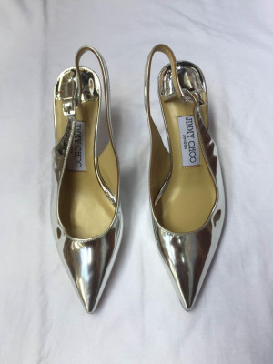 Jimmy Choo Silver Heels
