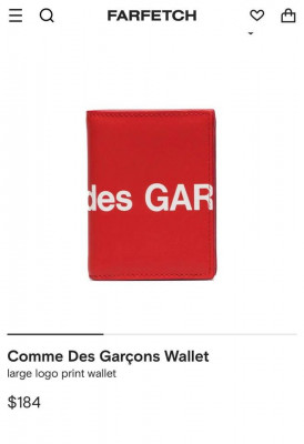 Comme des Garçon Wallet Red