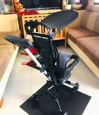 Foldable Stroller Bike with Cushion and Awning