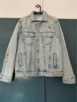 Pull and Bear Bomber Jacket Bershka Denim Jacket