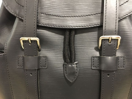 Louis Vuitton Christopher Backpack Epi Leather Black