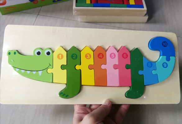 3D Wooden Educational Puzzle - high quality