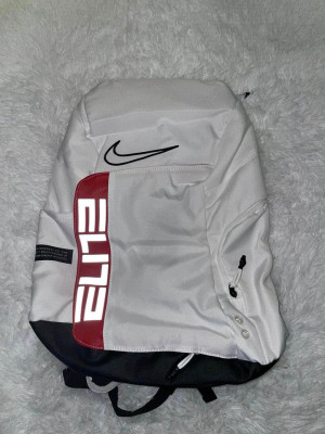 Nike Hoops Elite Pro Backpack 32L (White/Red)
