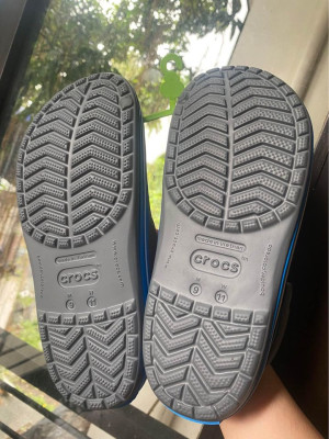 ORIGINAL Crocs Crocband Clog Charcoal Ocean