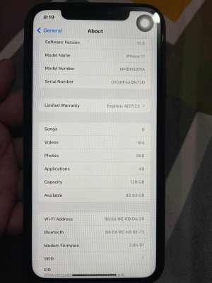 IPHONE 11 128 GB BLACK
