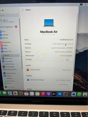 Macbook Air 2020 256Gb Gold