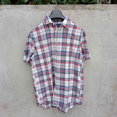 Ralph Lauren Checkered Pattern Polo