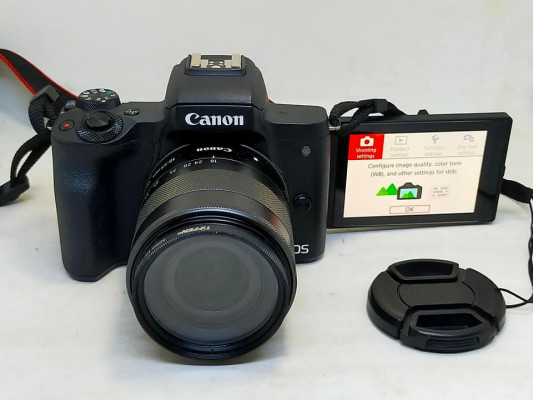 canon eos m50 with 18-55mm lens wifi vlog mirrorless