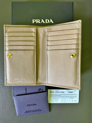 Prada Vitello Grain Cammeo