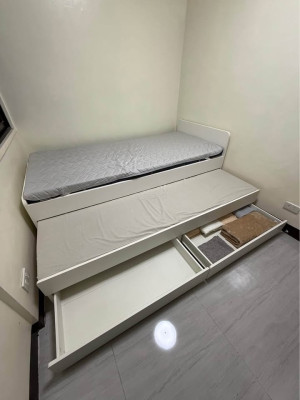 Pull-out Bed Frame with Storage