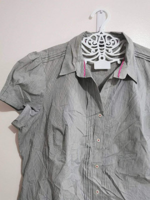 Marks & Spencer Stripes Button Down Polo