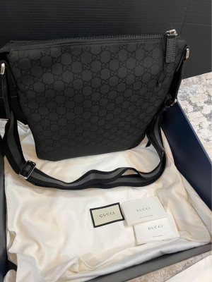Gucci GG Monogram messenger men’s bag