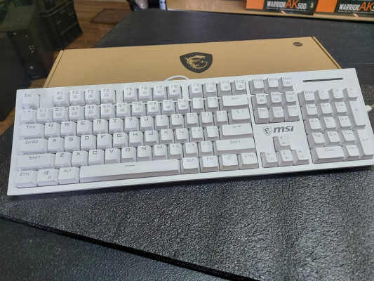 WHITE MSI VIGOR GK50Z MECHANICAL GAMING KEYBOARD