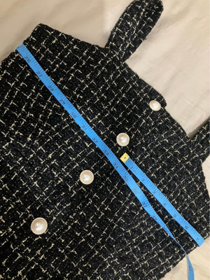 Black and Gold Korean Dress