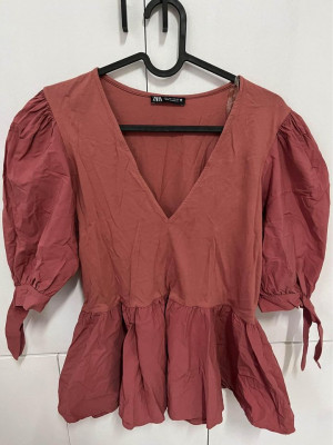 Zara Puff Blouse