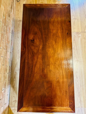 Rare Narra Wood Coffee Table — Mid-Century Modern