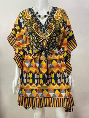 Kaftan Mini Dress