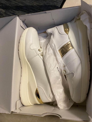 Aldo White Sneakers (wedge)
