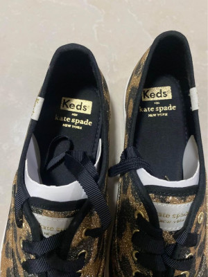 Keds x Kate Spade New York Champion Glitter Leopard Women's, Authentic & Brand n