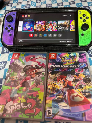 Nintendo Switch Oled Splatoon 3 Edition.