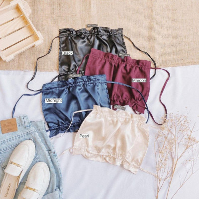 DNEMNLPH Ruched Backless Self tie top