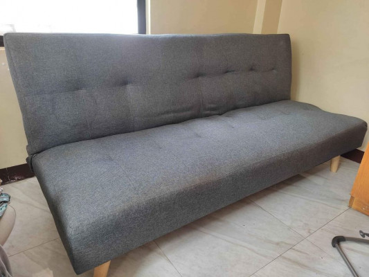 Minimalist Gray Sofa Bed - Double