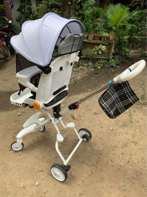 Decluttering 3 ways rotatable stroller
