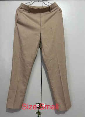 Uniqlo Smart Ankle Khaki Trousers for Women