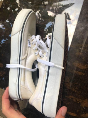 Womens Vans Legit Tripple White