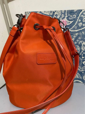 Orange Lipault Paris Bucket Bag
