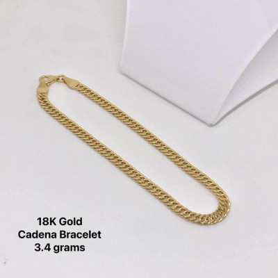 18K Saudi Gold Cadena Bracelet