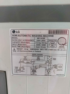 LG Twin Tub Washing Machine