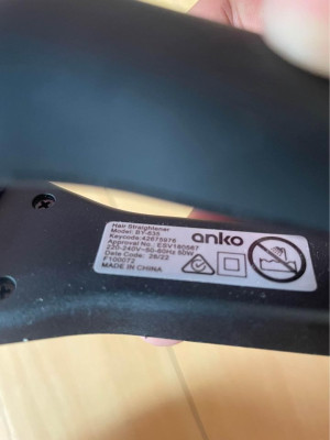 authentic original Anko hair straightener