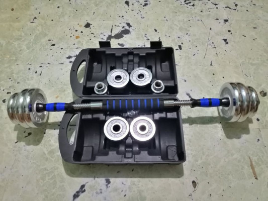 20kilos dumbells barbell combi set