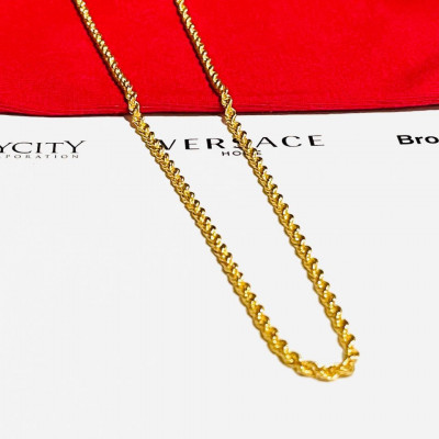 LEGIT 18k Saudi Gold PAWNABLE 20inch ROPE CHAIN NECKLACE Unisex