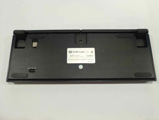 DARK ALIEN K87 TRANSPARENT MECHANICAL KEYBOARD BLACK