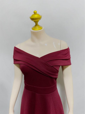 Midi Dress Off-Shoulder Dress